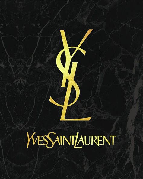 ysl gold logo|ysl logo font.